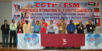 FSM-CGTP: CULMINA CONFERENCIA INTERNACIONAL DE LA JUVENTUD