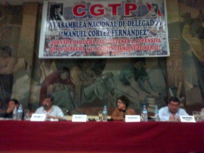 Asamblea nacional CGTP aprobó Jornada Nacional de Lucha